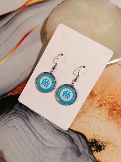 Boucles d’oreilles Olympique de Marseille