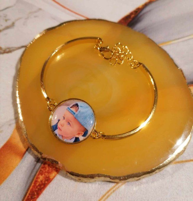 Bracelet personnalisé avec la photo / logo de votre choix