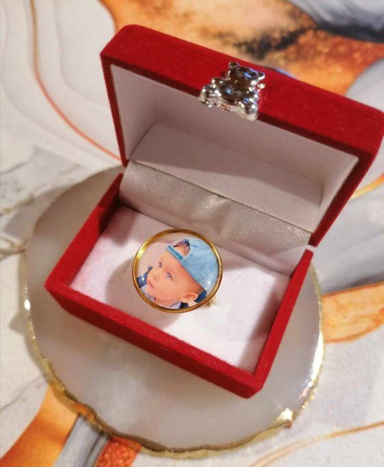 Bague personnalisé avec la photo / logo de votre choix